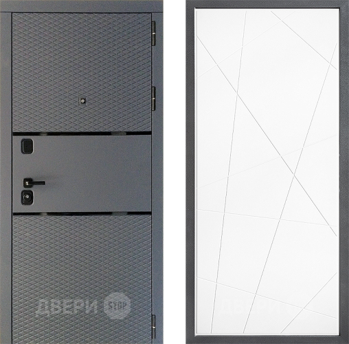 Входная металлическая Дверь Дверной континент Диамант Дизайн ФЛ-655 Белый софт в Жуковский