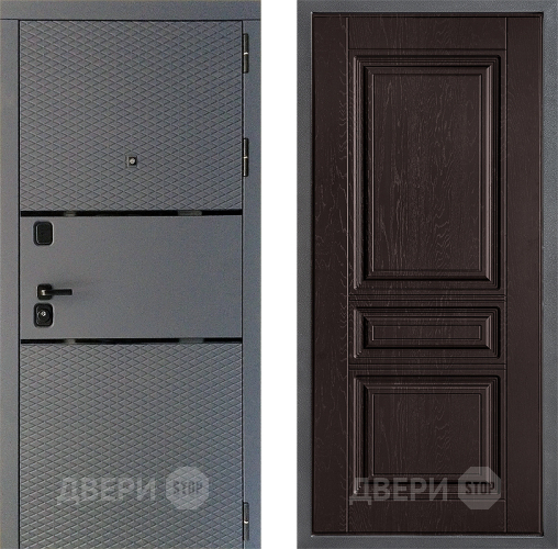 Дверь Дверной континент Диамант Дизайн ФЛ-243 Дуб шоколадный в Жуковский