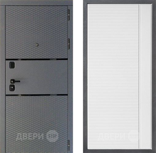 Дверь Дверной континент Диамант Дизайн ФЛ-757 Белое Стекло Софт милк в Жуковский