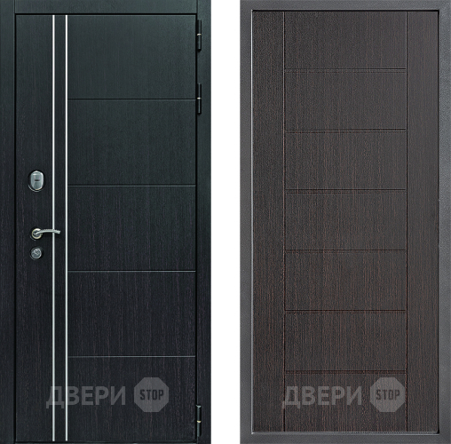 Входная металлическая Дверь Дверной континент Теплолюкс Дизайн ФЛ-Лайн Венге в Жуковский