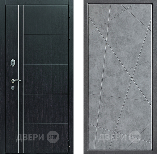Дверь Дверной континент Теплолюкс Дизайн ФЛ-655 Бетон серый в Жуковский