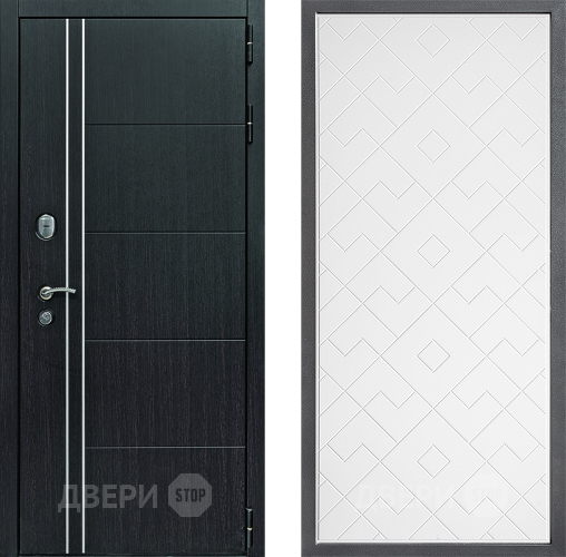 Входная металлическая Дверь Дверной континент Теплолюкс Дизайн ФЛ-Тиффани Белый софт в Жуковский