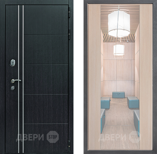 Дверь Дверной континент Теплолюкс Дизайн ФЛЗ-1 Зеркало Капучино в Жуковский