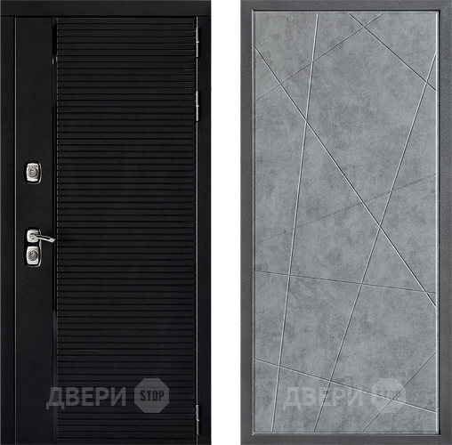 Входная металлическая Дверь Дверной континент ДК-1 ФЛ-655 Бетон серый в Жуковский