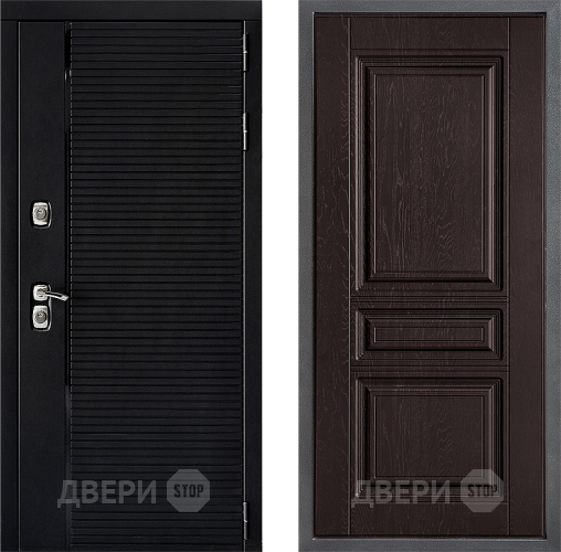 Входная металлическая Дверь Дверной континент ДК-1 ФЛ-243 Дуб шоколадный в Жуковский