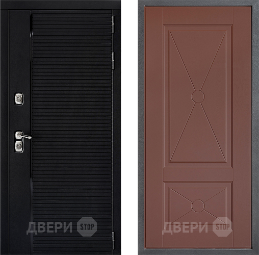 Входная металлическая Дверь Дверной континент ДК-1 ФЛ-617 Ясень шоколадный в Жуковский