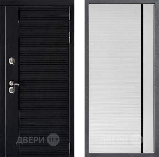 Дверь Дверной континент ДК-1 ФЛ-757 Черное Стекло Софт милк в Жуковский