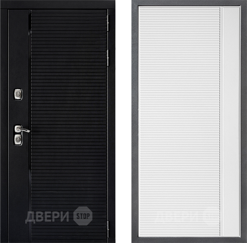 Входная металлическая Дверь Дверной континент ДК-1 ФЛ-757 Белое Стекло Софт милк в Жуковский