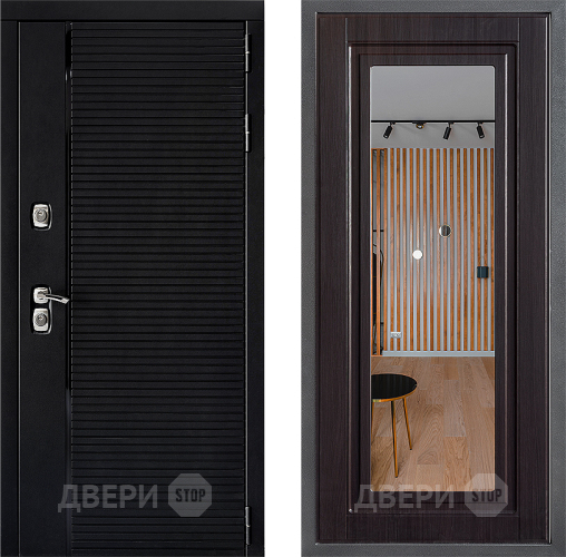 Входная металлическая Дверь Дверной континент ДК-1 ФЛЗ Зеркало Венге в Жуковский