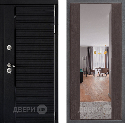 Дверь Дверной континент ДК-1 ФЛЗ-1 Зеркало Венге в Жуковский