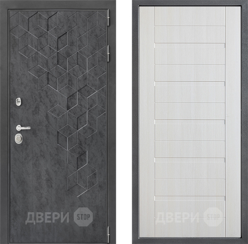 Входная металлическая Дверь Дверной континент ДК-3/713 ФЛ-70 Лиственница белая в Жуковский