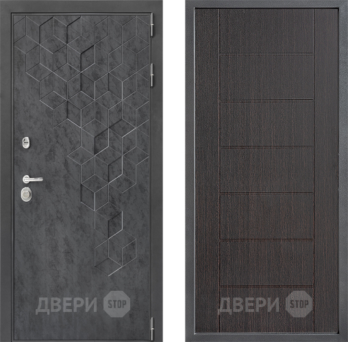 Входная металлическая Дверь Дверной континент ДК-3/713 ФЛ-Лайн Венге в Жуковский