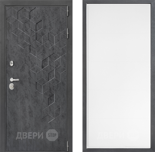 Входная металлическая Дверь Дверной континент ДК-3/713 ФЛ-649 Белый софт в Жуковский
