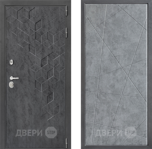 Входная металлическая Дверь Дверной континент ДК-3/713 ФЛ-655 Бетон серый в Жуковский