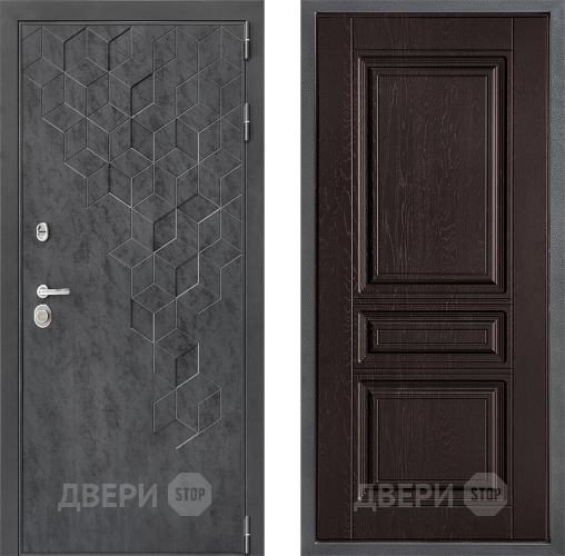 Входная металлическая Дверь Дверной континент ДК-3/713 ФЛ-243 Дуб шоколадный в Жуковский