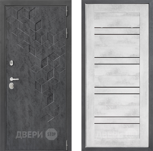 Входная металлическая Дверь Дверной континент ДК-3/713 ФЛ-49 Бетон снежный в Жуковский