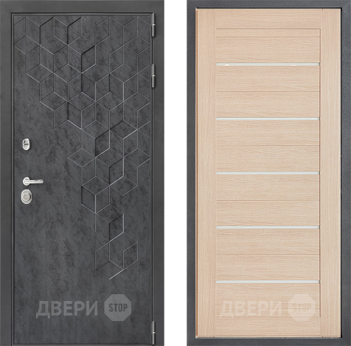 Входная металлическая Дверь Дверной континент ДК-3/713 ФЛ-46 Капучино в Жуковский