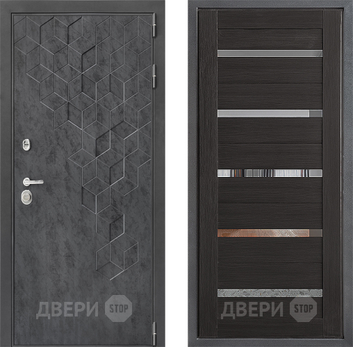 Входная металлическая Дверь Дверной континент ДК-3/713 ФЛ-47 Венге в Жуковский