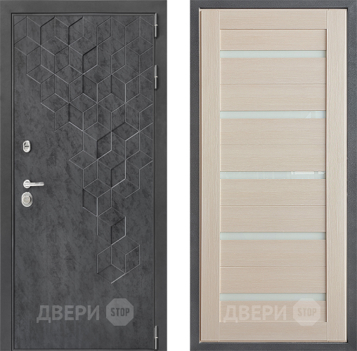 Входная металлическая Дверь Дверной континент ДК-3/713 ФЛ-47 Лиственница белая в Жуковский