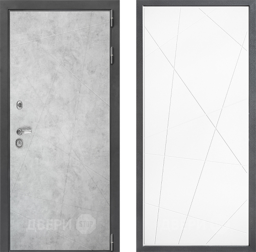 Входная металлическая Дверь Дверной континент ДК-3/743 ФЛ-655 Белый софт в Жуковский