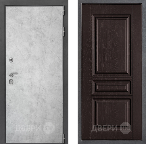 Входная металлическая Дверь Дверной континент ДК-3/743 ФЛ-243 Дуб шоколадный в Жуковский