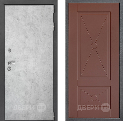 Входная металлическая Дверь Дверной континент ДК-3/743 ФЛ-617 Ясень шоколадный в Жуковский