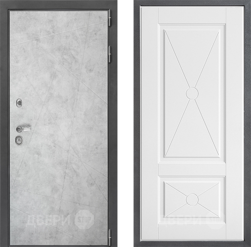 Входная металлическая Дверь Дверной континент ДК-3/743 ФЛ-617 Софт милк в Жуковский