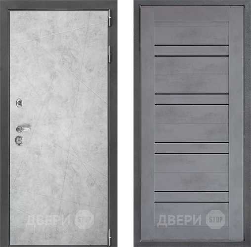 Входная металлическая Дверь Дверной континент ДК-3/743 ФЛ-49 Бетон серый в Жуковский