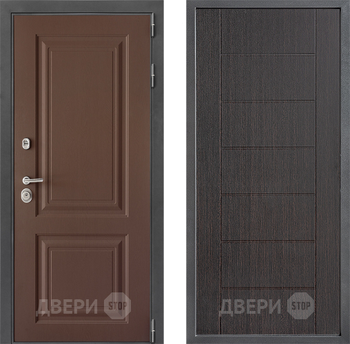 Входная металлическая Дверь Дверной континент ДК-3/729 ФЛ-Лайн Венге в Жуковский