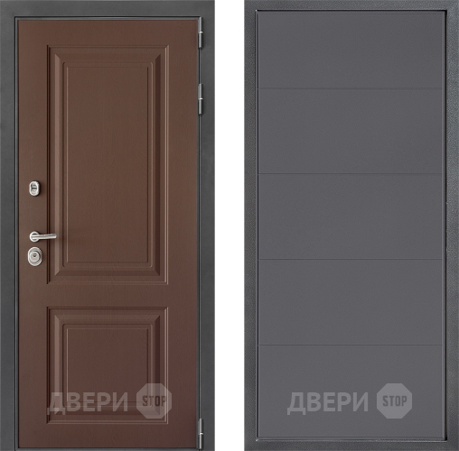 Входная металлическая Дверь Дверной континент ДК-3/729 ФЛ-649 Графит софт в Жуковский