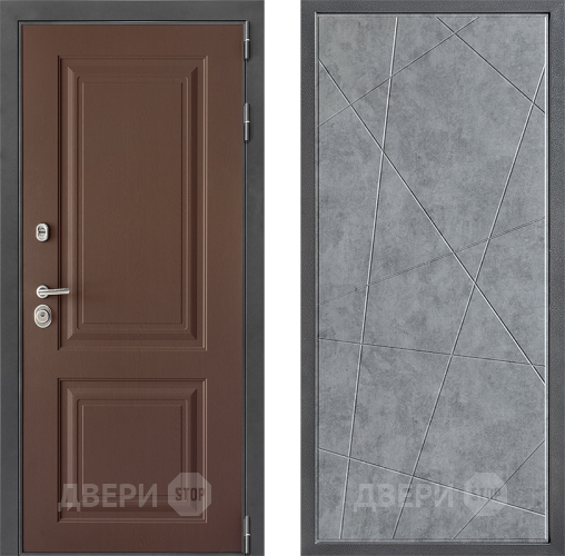 Входная металлическая Дверь Дверной континент ДК-3/729 ФЛ-655 Бетон серый в Жуковский