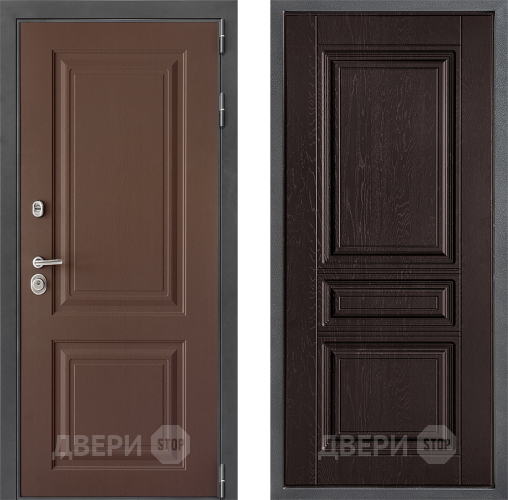 Входная металлическая Дверь Дверной континент ДК-3/729 ФЛ-243 Дуб шоколадный в Жуковский
