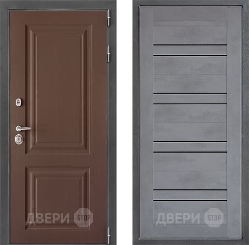 Входная металлическая Дверь Дверной континент ДК-3/729 ФЛ-49 Бетон серый в Жуковский