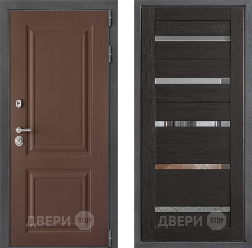 Входная металлическая Дверь Дверной континент ДК-3/729 ФЛ-47 Венге в Жуковский