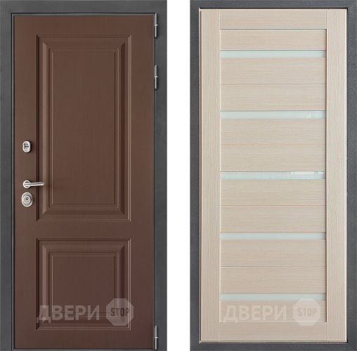Входная металлическая Дверь Дверной континент ДК-3/729 ФЛ-47 Капучино в Жуковский