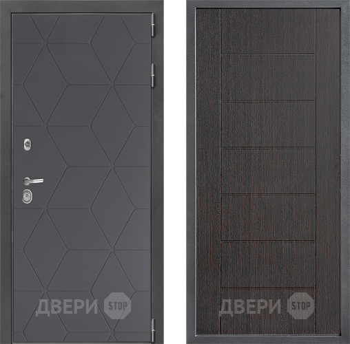 Входная металлическая Дверь Дверной континент ДК-3/744 ФЛ-Лайн Венге в Жуковский