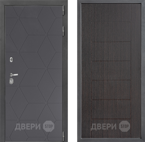 Входная металлическая Дверь Дверной континент ДК-3/744 ФЛ-Лайн Венге в Жуковский