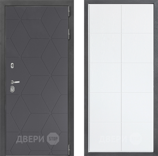 Входная металлическая Дверь Дверной континент ДК-3/744 ФЛ-Кватро Белое дерево в Жуковский