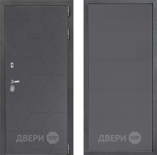Входная металлическая Дверь Дверной континент ДК-3/744 ФЛ-649 Графит софт в Жуковский