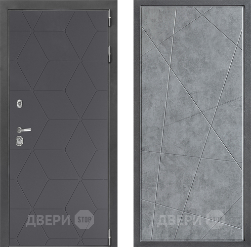 Входная металлическая Дверь Дверной континент ДК-3/744 ФЛ-655 Бетон серый в Жуковский