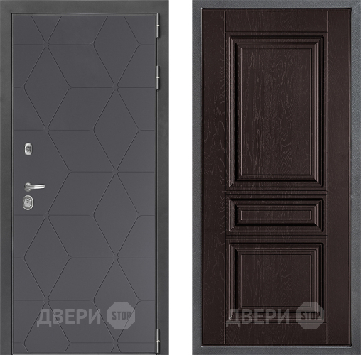 Входная металлическая Дверь Дверной континент ДК-3/744 ФЛ-243 Дуб шоколадный в Жуковский