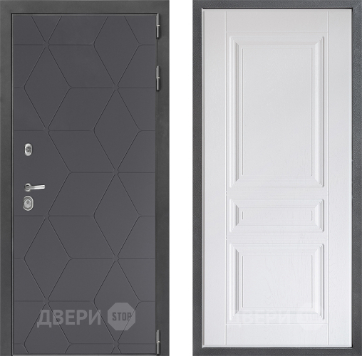Входная металлическая Дверь Дверной континент ДК-3/744 ФЛ-243 Альберо Браш серебро в Жуковский