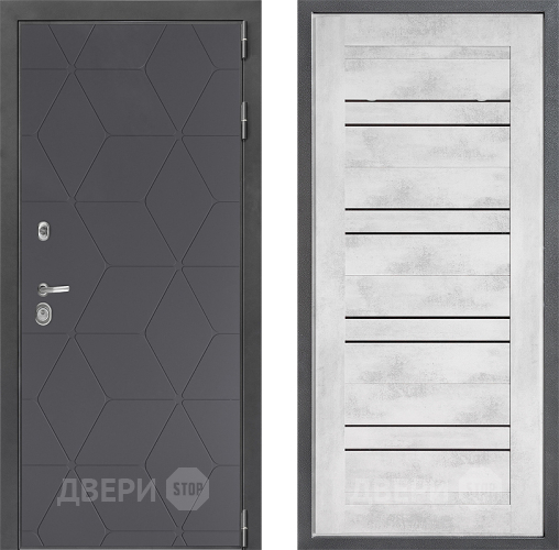 Входная металлическая Дверь Дверной континент ДК-3/744 ФЛ-49 Бетон снежный в Жуковский