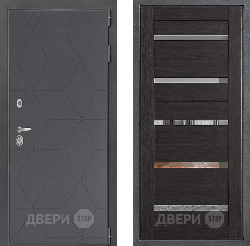 Входная металлическая Дверь Дверной континент ДК-3/744 ФЛ-47 Венге в Жуковский
