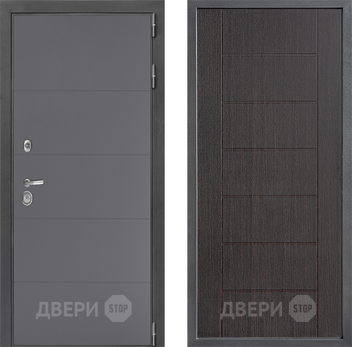 Входная металлическая Дверь Дверной континент ДК-3/649 ФЛ-Лайн Венге в Жуковский