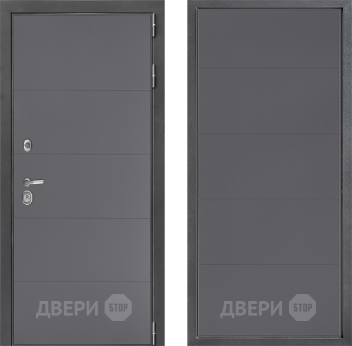 Входная металлическая Дверь Дверной континент ДК-3/649 ФЛ-649 Графит софт в Жуковский