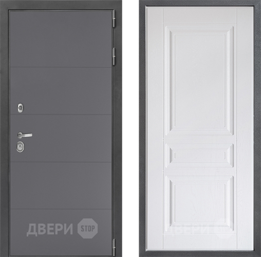 Входная металлическая Дверь Дверной континент ДК-3/649 ФЛ-243 Альберо Браш серебро в Жуковский