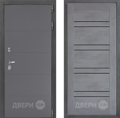 Входная металлическая Дверь Дверной континент ДК-3/649 ФЛ-49 Бетон серый в Жуковский
