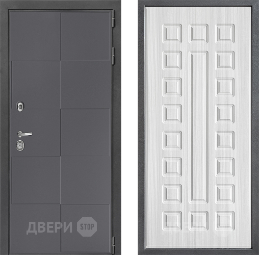 Входная металлическая Дверь Дверной континент ДК-3/606 ФЛ-183 Сандал белый в Жуковский