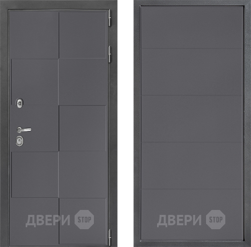Входная металлическая Дверь Дверной континент ДК-3/606 ФЛ-649 Графит софт в Жуковский